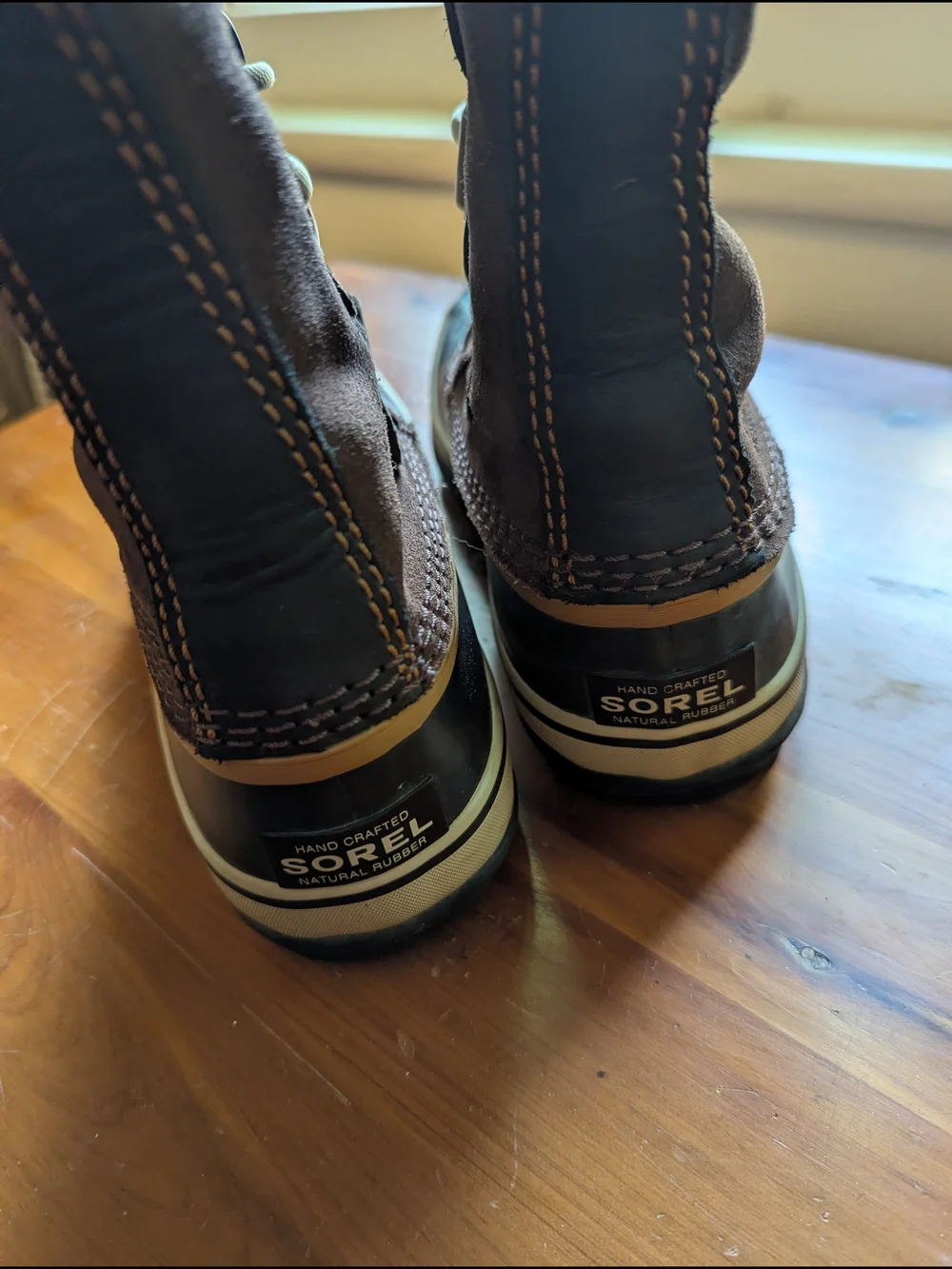 Sorel Brown and Black Lace-Up Waterproof Winter Boots